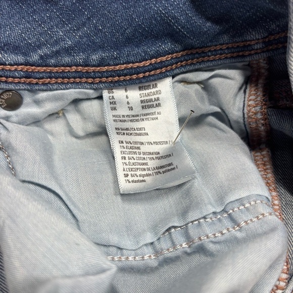 American Eagle Jeans Womens 6 Kick Boot Super Stretch Casual Denim Basic Concert - Picture 4 of 7